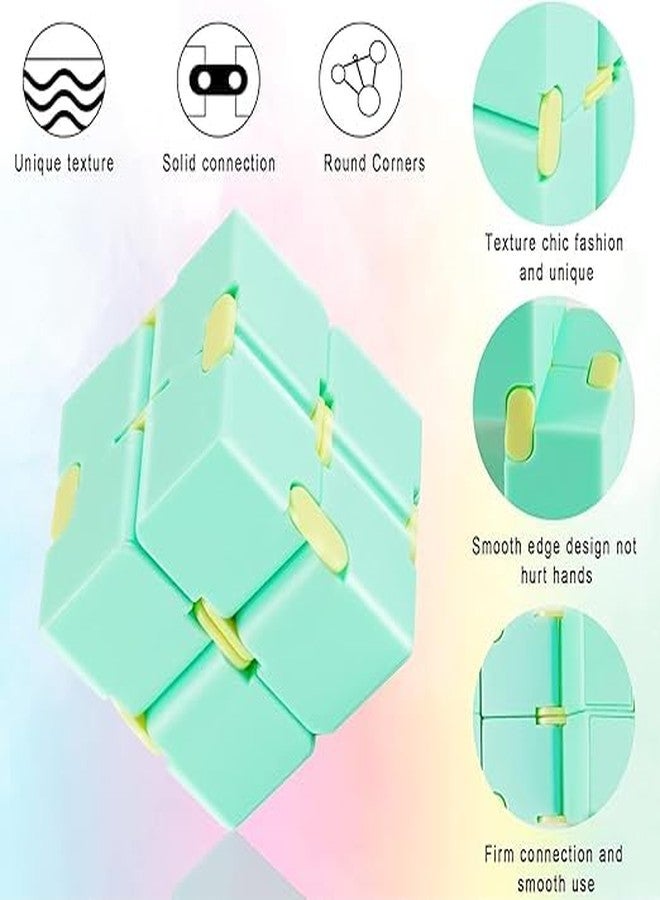 LISHER Buddy Infinity Cube Fidget Toy Stress Relieving Fidgeting Game for Kids and Adults,Cute Mini Unique Gadget for Anxiety Relief and Kill Time (Multicolor) - Image 5